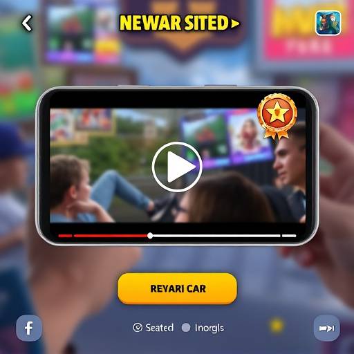 Example of an in-game rewarded video ad with a clear call to action and reward indication.